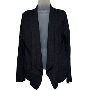 Eileen Fisher Soft Knit Open Front Blazer Jacket Size L